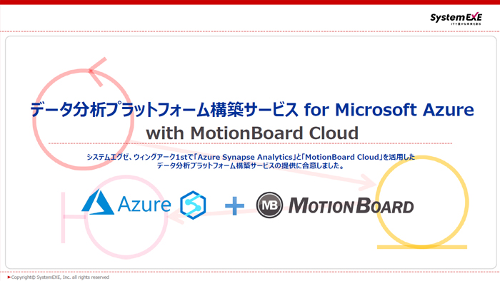 データ分析プラットフォーム構築サービス for Microsoft Azure with MotionBoard Cloud 紹介資料